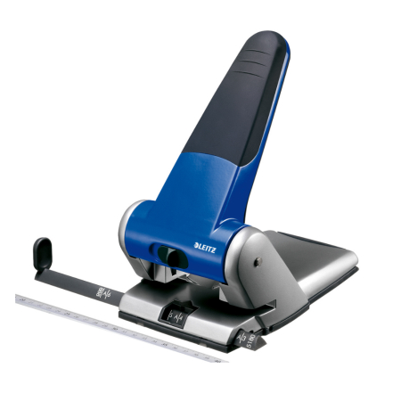 Accesorii pentru birou - Perforator metalic Leitz 5180 de mare capacitate, 65 coli, albastru