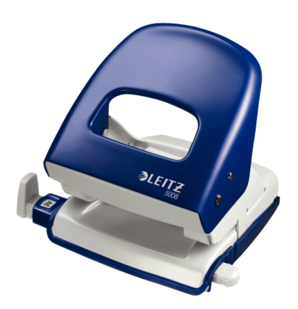 Accesorii pentru birou - Perforator metalic,  30 coli, LEITZ 5008 - albastru