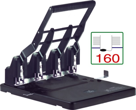 Accesorii pentru birou - Perforator metalic 4 gauri, 160 coli, TURIKAN HDP-4160