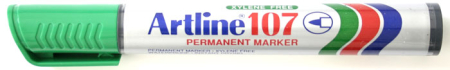 Instrumente de scris si corectura - Permanent marker ARTLINE 107, corp plastic, varf rotund 1.5mm - verde