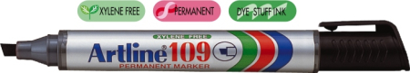 Instrumente de scris si corectura - Permanent marker ARTLINE 109, corp plastic, varf tesit 2.0-5.0mm - negru