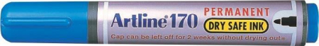 Instrumente de scris si corectura - Permanent marker ARTLINE 170 - Dry safe ink, corp plastic, varf rotund 2.0mm - albastru