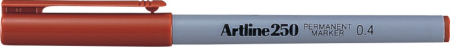 Instrumente de scris si corectura - Permanent marker ARTLINE 250, corp plastic, varf rotund 0.4mm - maro