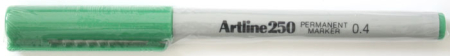 Instrumente de scris si corectura - Permanent marker ARTLINE 250, corp plastic, varf rotund 0.4mm - verde