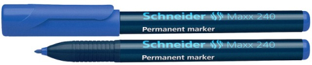 Instrumente de scris si corectura - Permanent marker SCHNEIDER Maxx 240, varf rotund 1-2mm - albastru