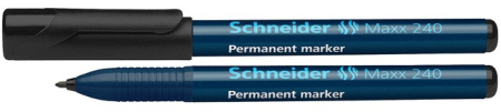 Instrumente de scris si corectura - Permanent marker SCHNEIDER Maxx 240, varf rotund 1-2mm - negru