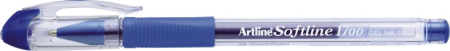 Instrumente de scris si corectura - Pix cu gel ARTLINE Softline 1700, rubber grip, varf 0.7mm - albastru
