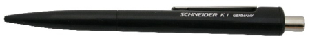 Instrumente de scris si corectura - Pix SCHNEIDER K1, clema metalica, corp negru - scriere neagra