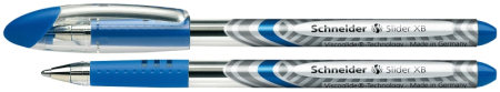 Instrumente de scris si corectura - Pix SCHNEIDER Slider Basic XB, rubber grip - scriere albastra