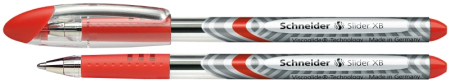 Instrumente de scris si corectura - Pix SCHNEIDER Slider Basic XB, rubber grip - scriere rosie