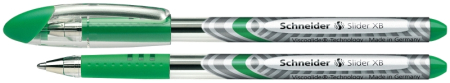 Pixuri fara mecanism - Pix SCHNEIDER Slider Basic XB, rubber grip - scriere verde