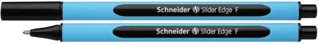 Instrumente de scris si corectura - Pix SCHNEIDER Slider Edge F, rubber grip, varf fin - scriere neagra