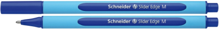 Instrumente de scris si corectura - Pix SCHNEIDER Slider Edge M, rubber grip, varf mediu - scriere albastra