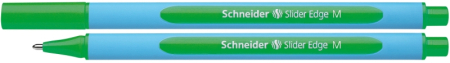 Instrumente de scris si corectura - Pix SCHNEIDER Slider Edge M, rubber grip, varf mediu - scriere verde