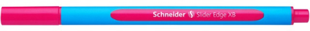 Instrumente de scris si corectura - Pix SCHNEIDER Slider Edge XB, rubber grip, varf 1.4mm - scriere roz