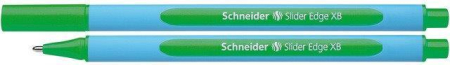 Instrumente de scris si corectura - Pix SCHNEIDER Slider Edge XB, rubber grip, varf 1.4mm - scriere verde