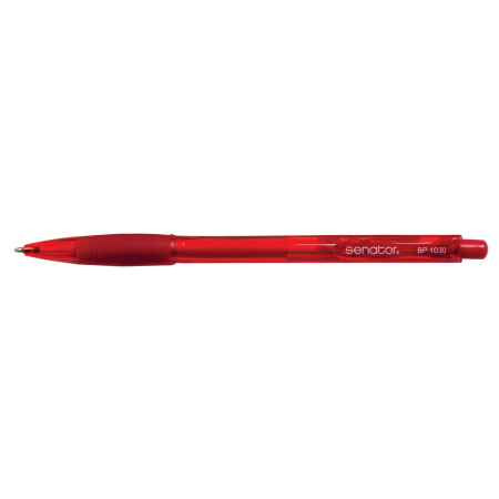 Instrumente de scris si corectura - Pix cu mecanism, Senator, seria 1000, 0.7 mm, plastic, rosu