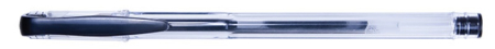Instrumente de scris si corectura - Pix transparent cu gel, varf 0.7mm, Office Products - negru