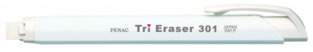 Rechizite scolare - Radiera mecanica PENAC Tri Eraser, triunghiulara, 100% cauciuc - corp alb