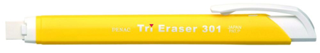 Rechizite scolare - Radiera mecanica PENAC Tri Eraser, triunghiulara, 100% cauciuc - corp galben