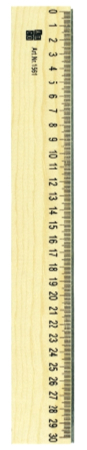 Instrumente de scris si corectura - Rigla din lemn, 30cm, ALCO
