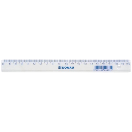 Instrumente pentru desen tehnic - Rigla plastic Donau, 20 cm