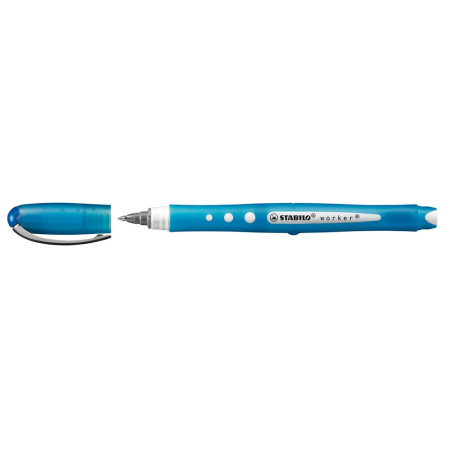 Instrumente de scris si corectura - Roller cu cerneala, Stabilo, Bionic Worker Colorful, 0.5 mm, plastic, albastru