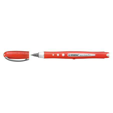 Instrumente de scris si corectura - Roller cu cerneala, Stabilo, Bionic Worker Colorful, 0.5 mm, plastic, rosu