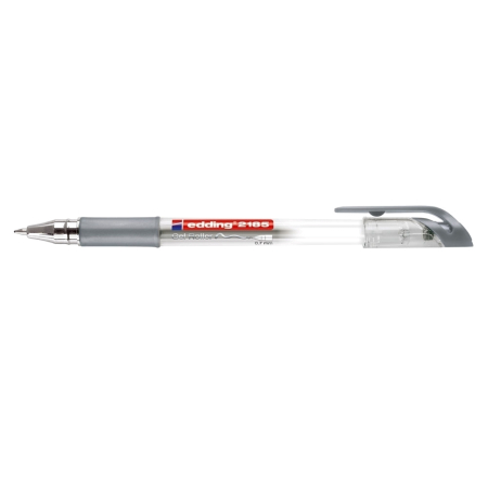 Instrumente de scris si corectura - Roller cu gel, Edding, Cristal Jelly 2185, 0.7 mm, plastic, argintiu