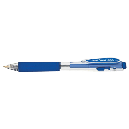 Instrumente de scris si corectura - Roller cu gel, Pentel, Wow!Gel, 0.7 mm, plastic, albastru