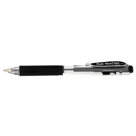 Instrumente de scris si corectura - Roller cu gel, Pentel, Wow!Gel, 0.7 mm, plastic, negru