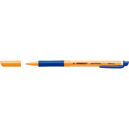 Instrumente de scris si corectura - Roller cu gel, Stabilo, Point Visco, 0.5 mm, plastic, albastru