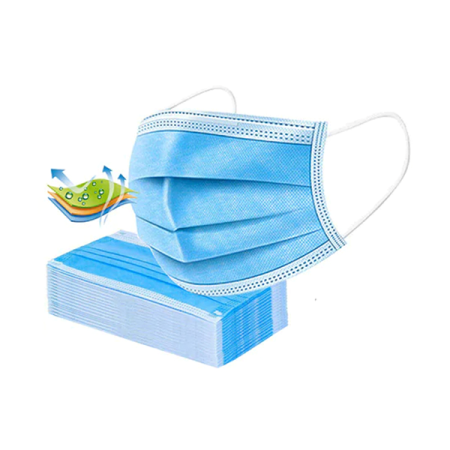 Echipamente de protectie - Set masti de protectie, EN 14683, 3 straturi, 50 bucati/set, albastru