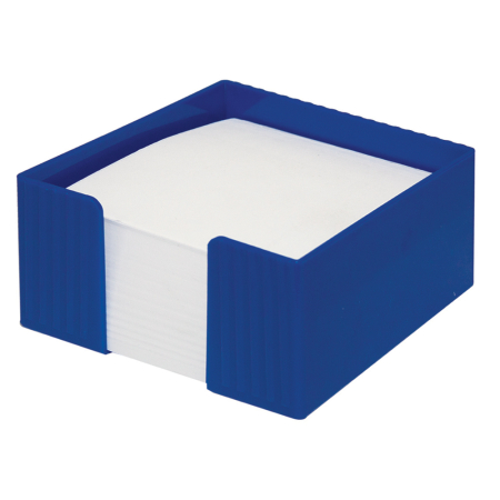 Accesorii pentru birou - Suport cub hartie Flaro Star, plastic, 90 x 90 mm, albastru