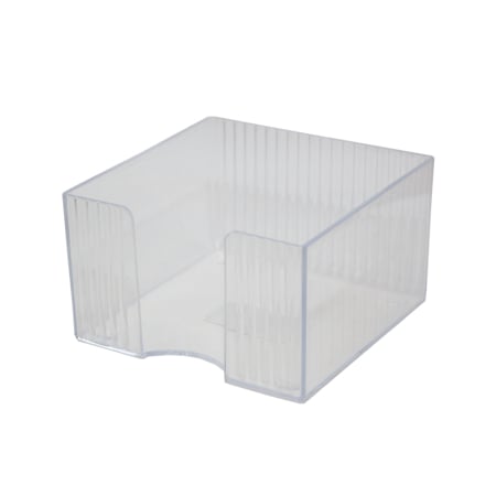 Accesorii pentru birou - Suport cub hartie Flaro, Star, 90x90 mm, plastic, transparent