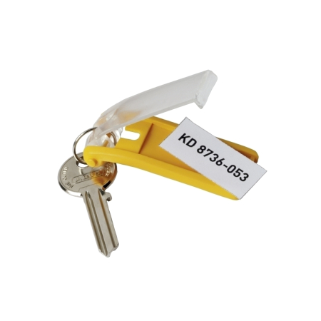 Mobilier si accesorii birou - Suport eticheta pentru cheie, galben, 6 bucati/set
