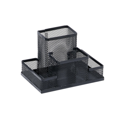 Accesorii pentru birou - Suport accesorii de birou mesh, negru