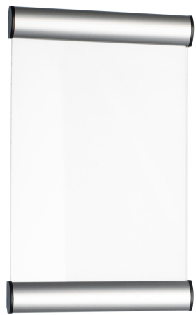 Comunicare si prezentare - Suport metalic pentru nume, pentru semnalizare usa, 24 x 15 cm, ALCO