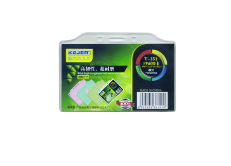 Comunicare si prezentare - Suport PP, pentru carduri,  90 x  55mm, orizontal cu sistem de agatare, 10 buc/set, KEJEA - transp.