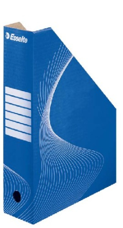 Accesorii pentru birou - Suport vertical pentru cataloage, din carton albastru, ESSELTE