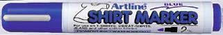 Markere pentru textile - T-Shirt marker ARTLINE, corp plastic, varf rotund 2.0mm - albastru