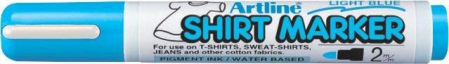 Markere pentru textile - T-Shirt marker ARTLINE, corp plastic, varf rotund 2.0mm - bleu