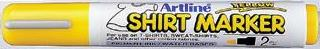Markere pentru textile - T-Shirt marker ARTLINE, corp plastic, varf rotund 2.0mm - galben