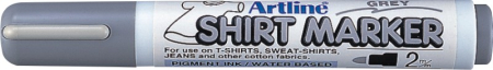 Markere pentru textile - T-Shirt marker ARTLINE, corp plastic, varf rotund 2.0mm - gri