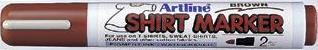 Markere pentru textile - T-Shirt marker ARTLINE, corp plastic, varf rotund 2.0mm - maro