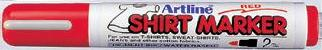 Markere pentru textile - T-Shirt marker ARTLINE, corp plastic, varf rotund 2.0mm - rosu