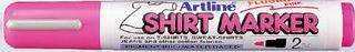 Markere pentru textile - T-Shirt marker ARTLINE, corp plastic, varf rotund 2.0mm - roze