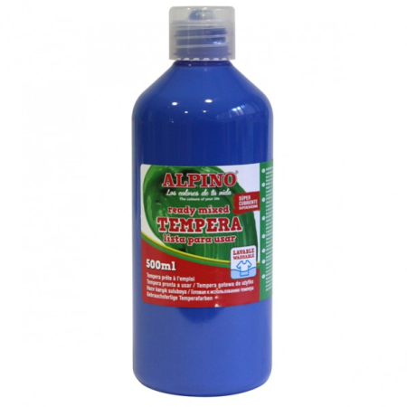 Rechizite scolare - Tempera lavabila, 500ml, Alpino - bleumarin