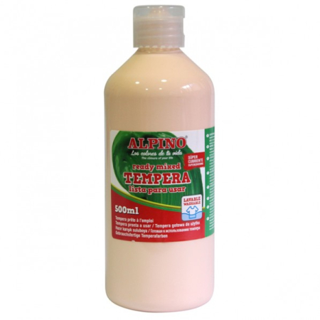 Rechizite scolare - Tempera lavabila, 500ml, Alpino - roz