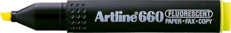 Instrumente de scris si corectura - Textmarker ARTLINE 660, varf tesit 1.0-4.0mm - galben fluorescent